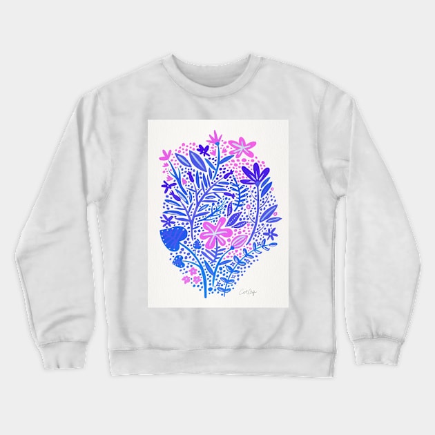 indigo garden Crewneck Sweatshirt by CatCoq